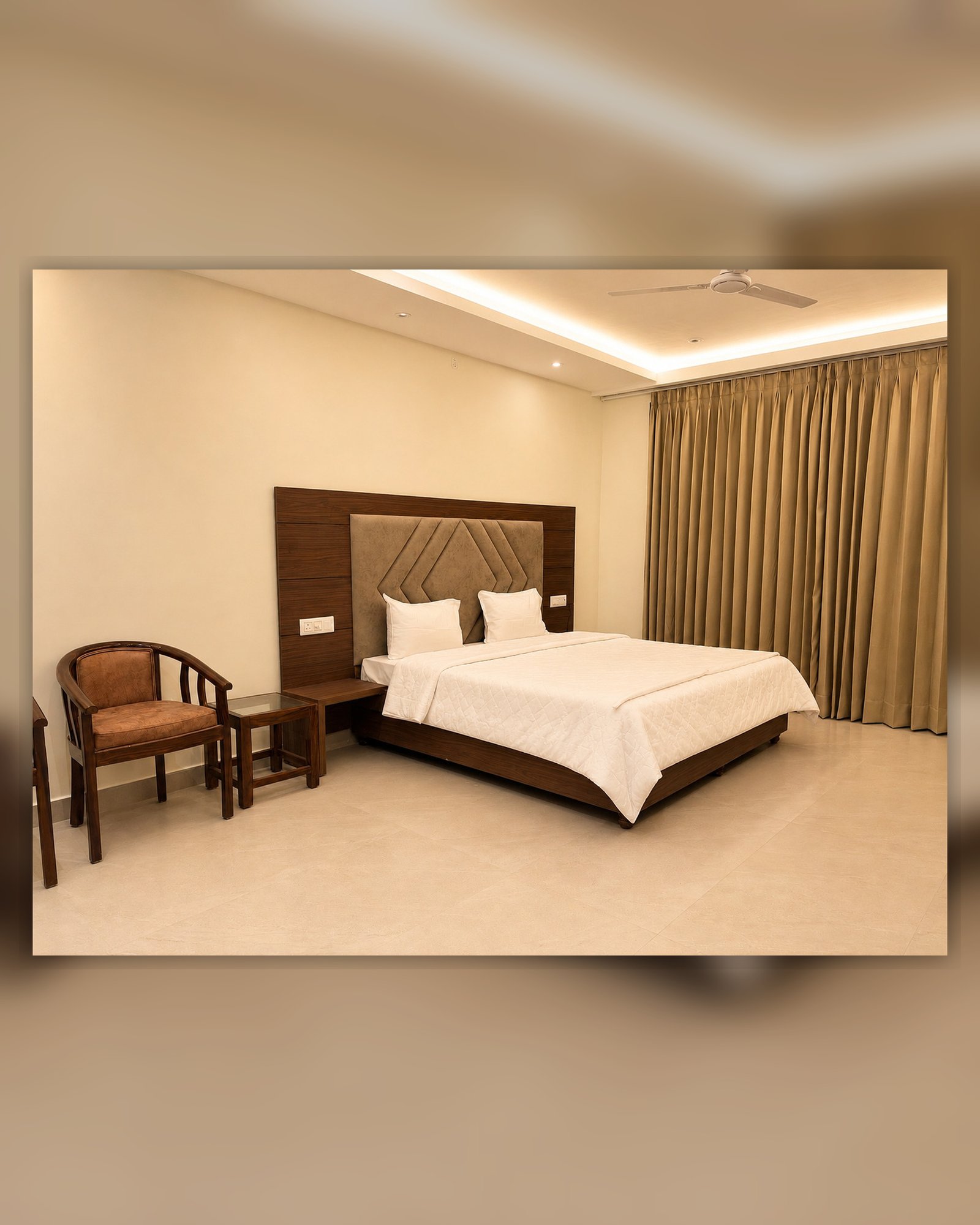 Premium room interior at Hotel Pineora Dalhousie